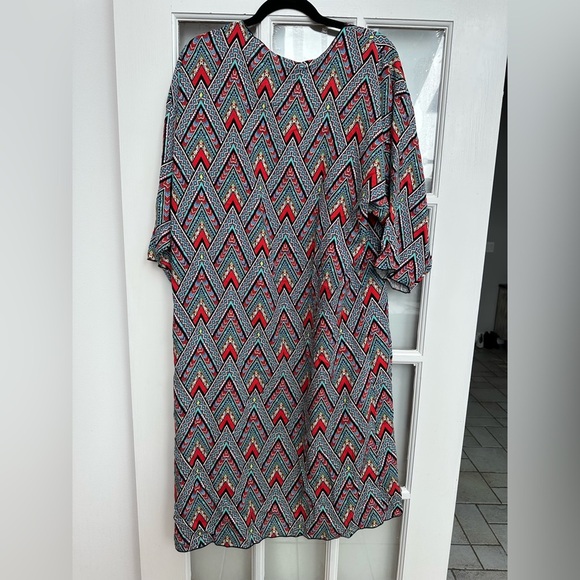 LuLaRoe Shirley Long Open Front Duster Kimono Cardigan Boho Aztec Size M NWT - Picture 3 of 10